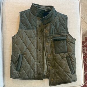 Janie and Jack Olive Quilted Vest